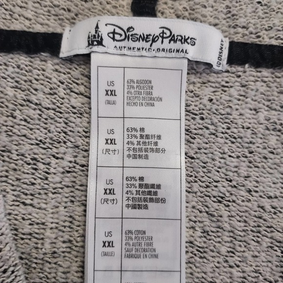 Disney Parks Disneyland 60 Diamond Anniversary Rhinestone Blk hoodie sweatshirt - Picture 7 of 8